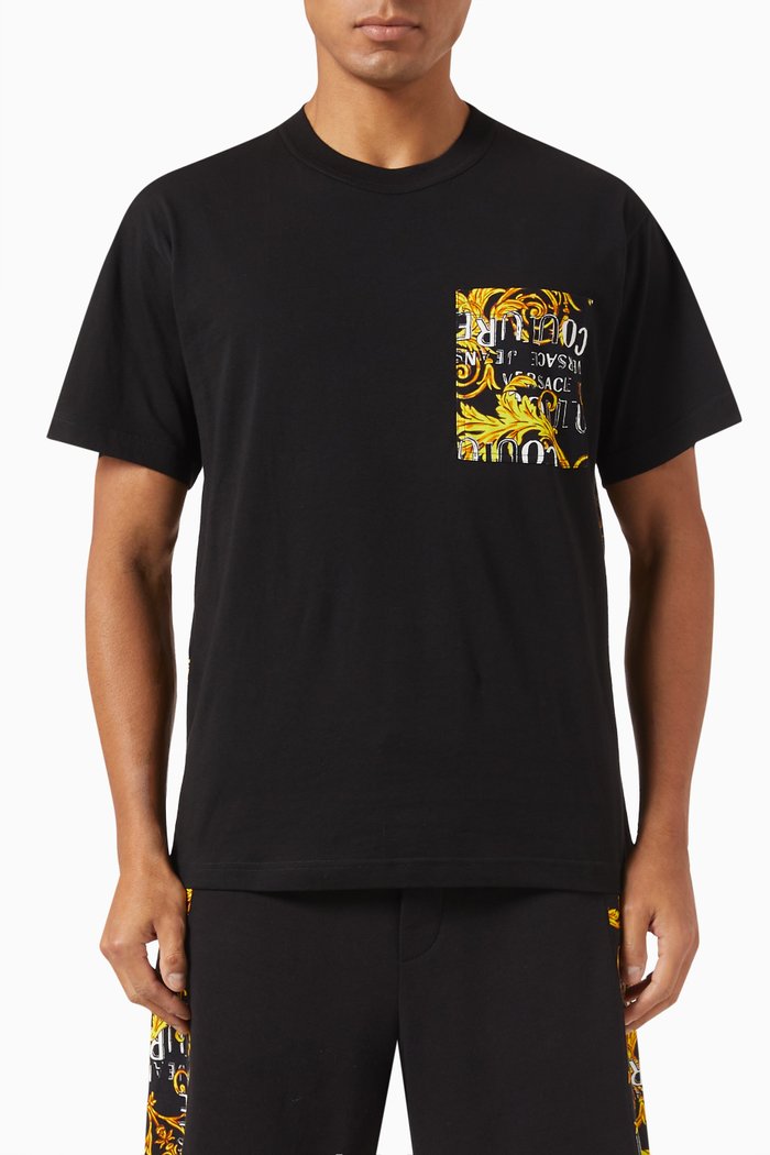

Pocket T-shirt in Cotton Jersey, Black