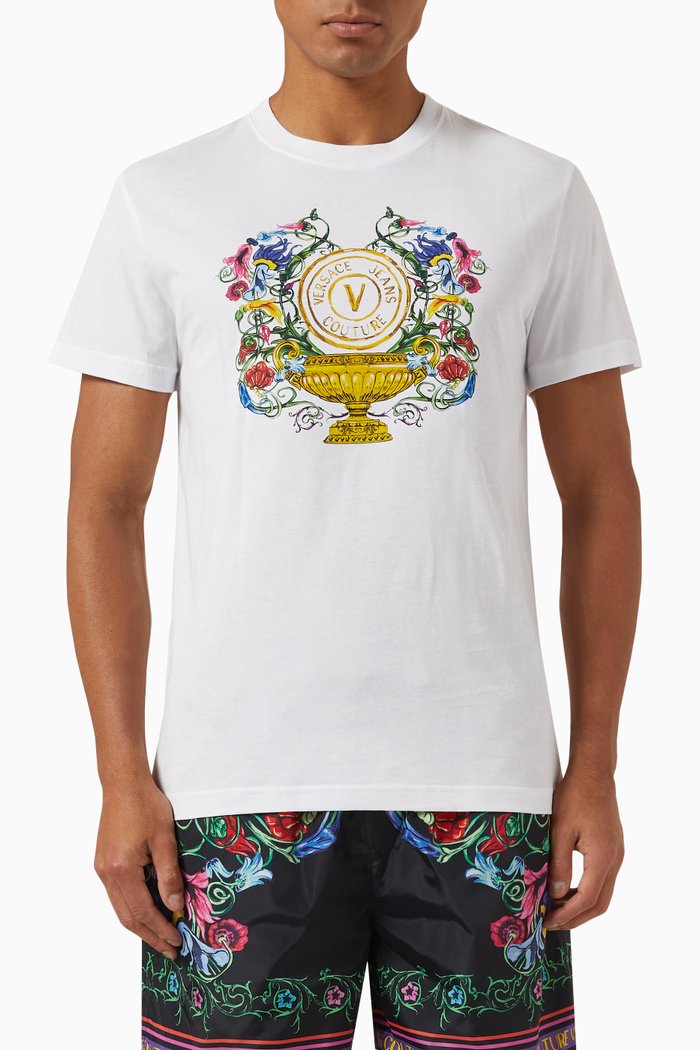 

Garden Emblem T-shirt in Cotton Jersey, White