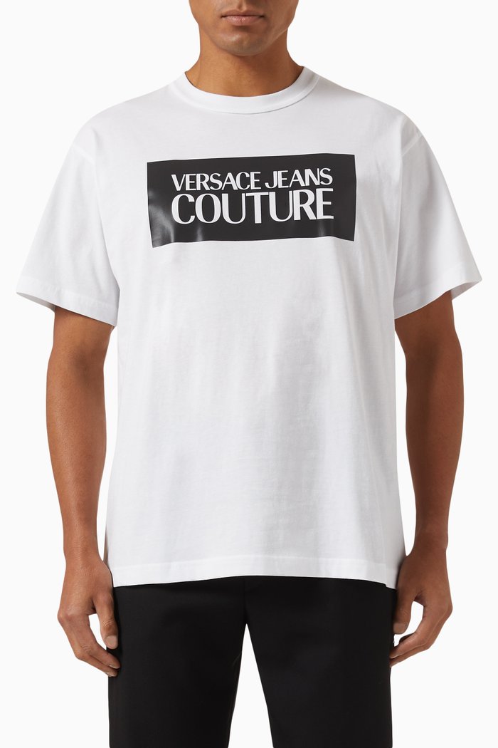 

Square Logo T-shirt in Cotton Jersey, White
