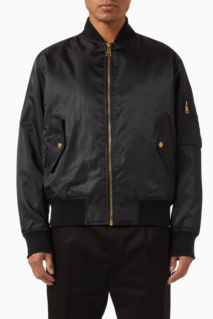 

Bomber Jacket in Nylon, Black