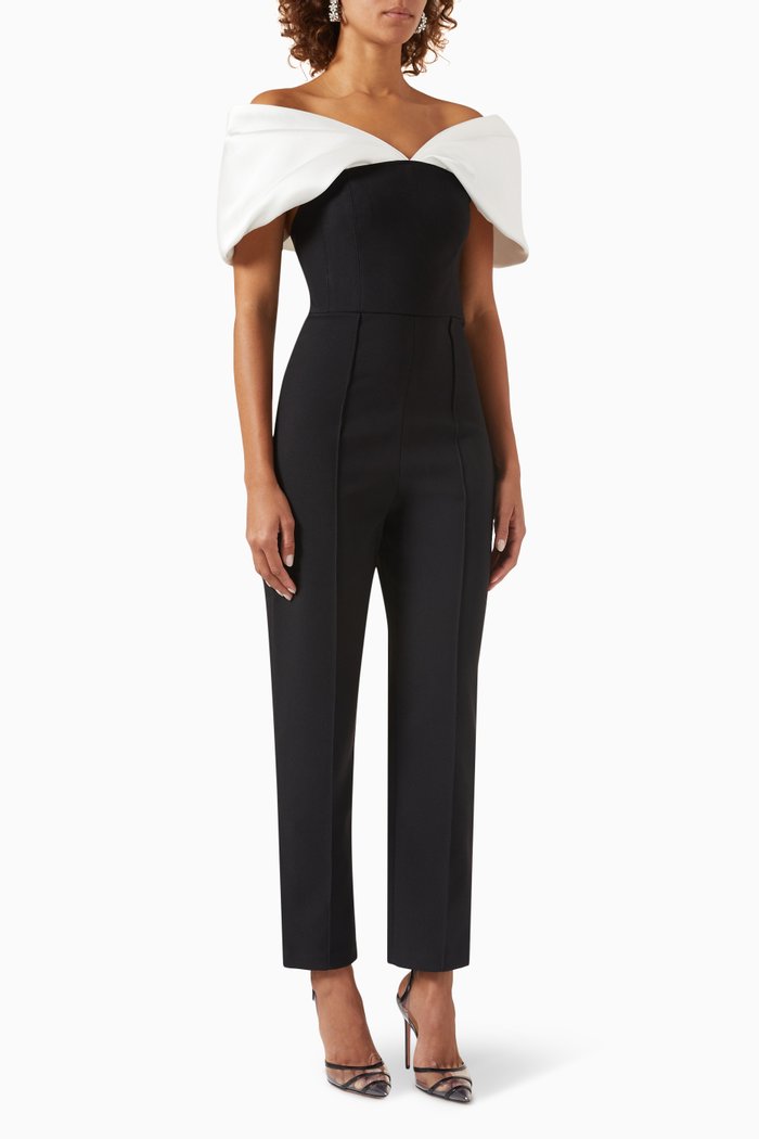 

Lena Off-the-shoulders Jumpsuit, Black