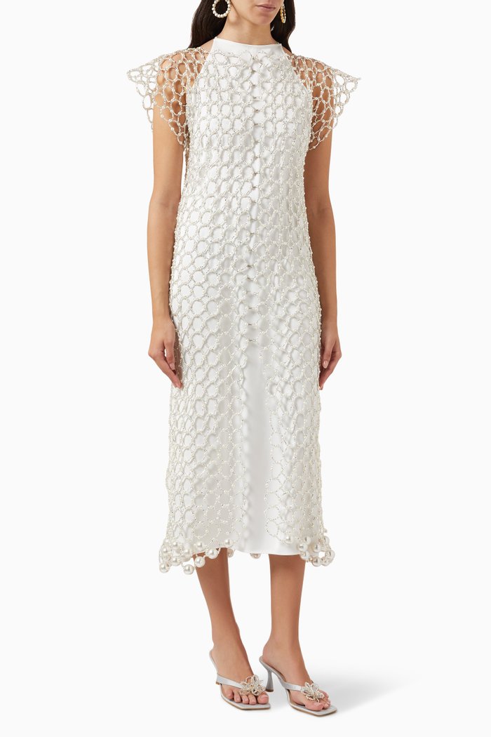 The Venus Midi Dress, White