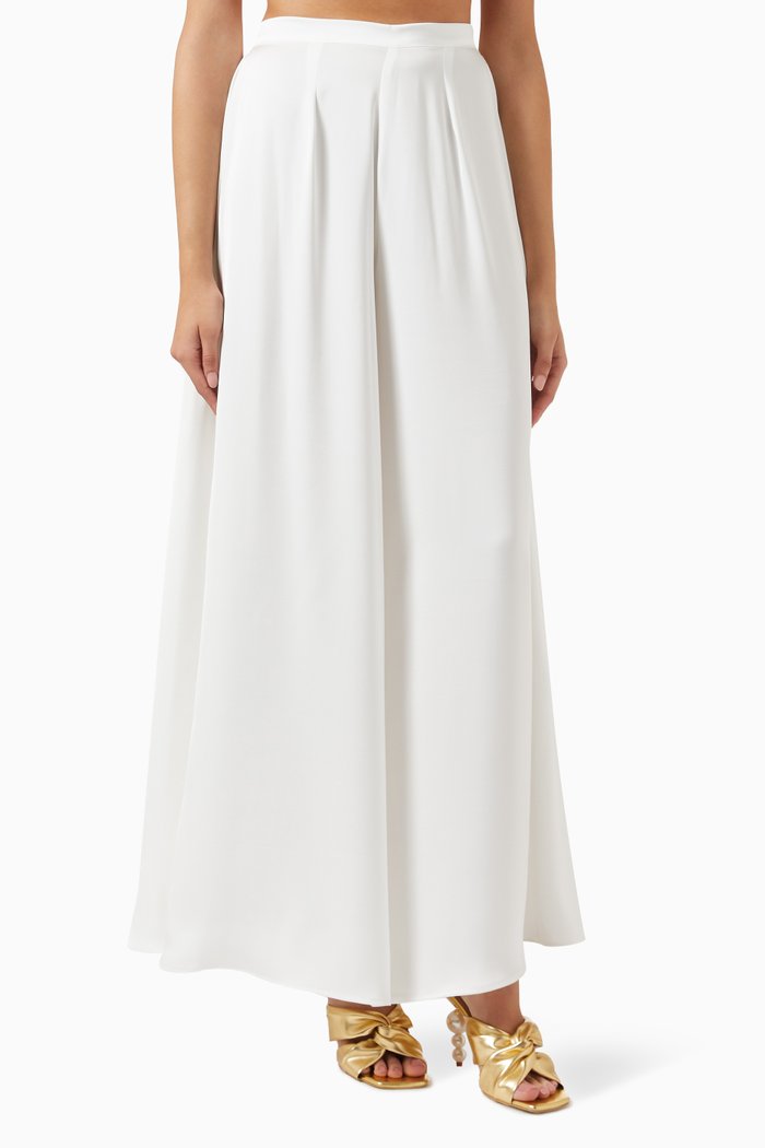 

Mary Pants in Satin, White