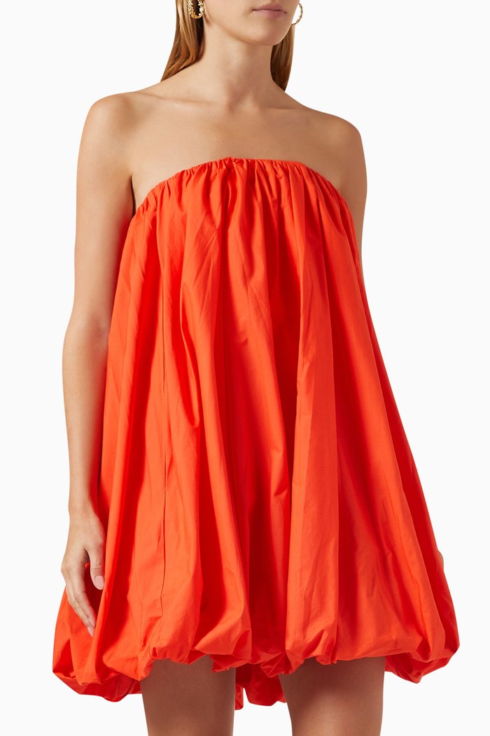 

Polline Mini Dress in Poplin, Orange