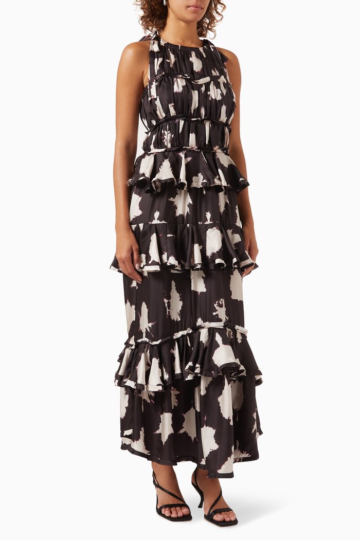 

Serafina Gown in Silk Chiffon, Multicolour