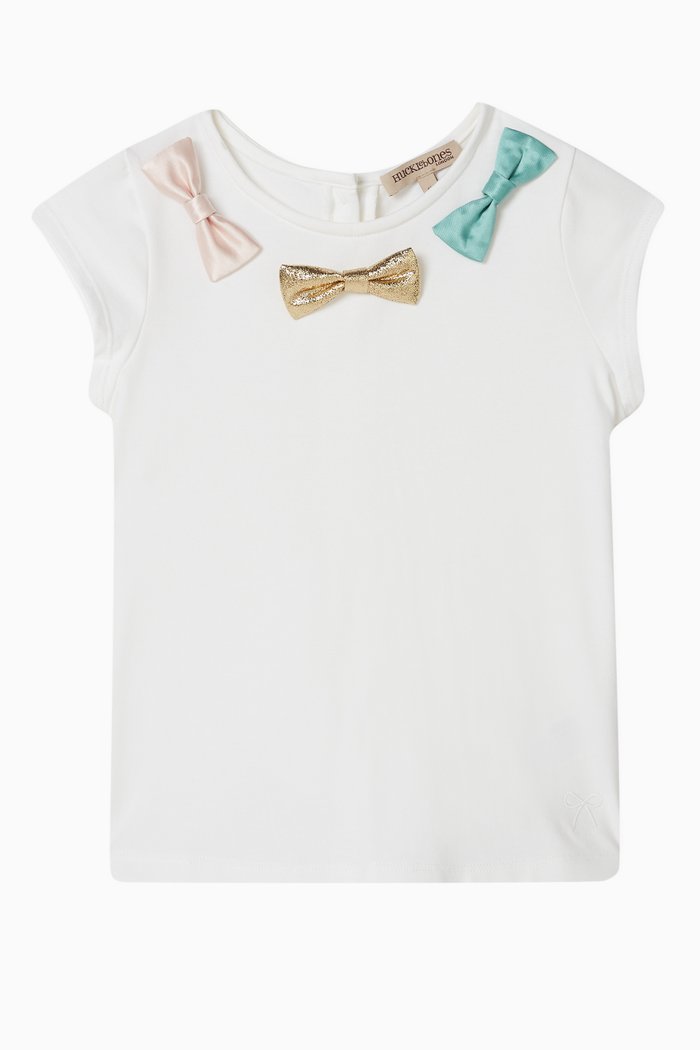 

Bow Jersery T-shirt in Cotton, Multicolour