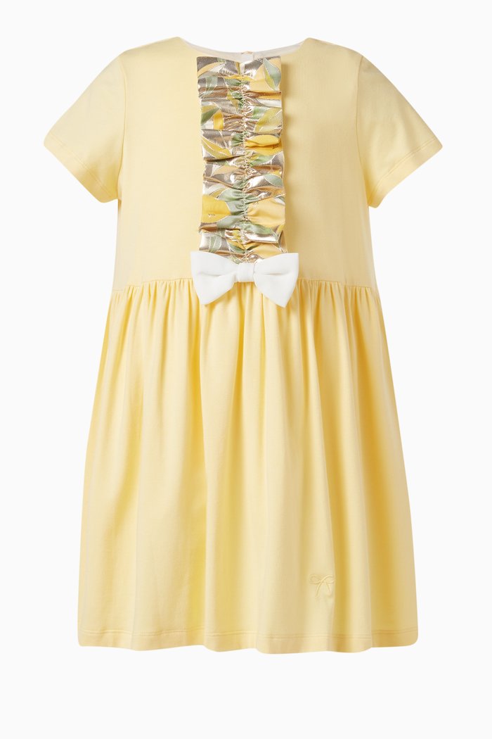 

Ruffle Jersey Dress, Yellow