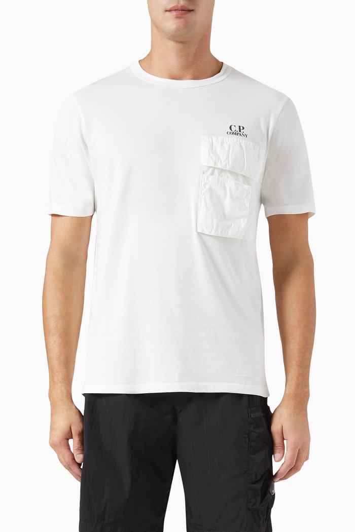 

20/1 Pocket T-shirt in Cotton-jersey, Neutral
