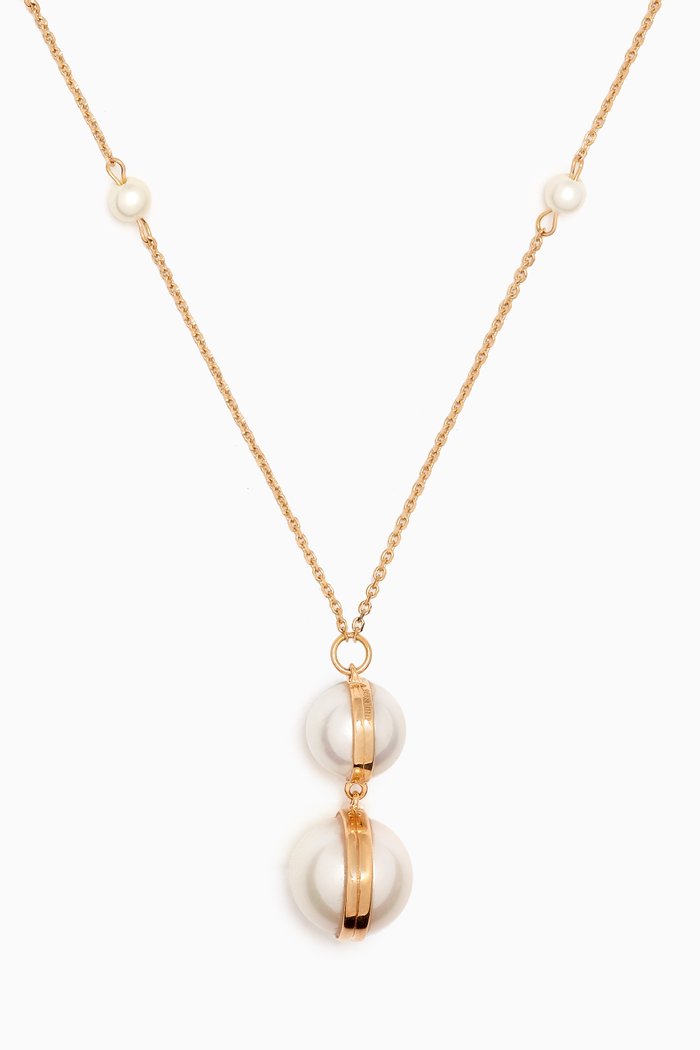

Kiku Glow Sphere Pearl Necklace in 18kt Gold, Yellow