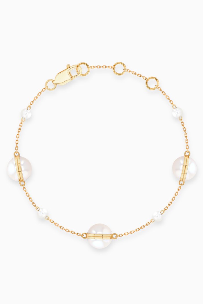 

Kiku Glow Sphere Pearl Bracelet in 18kt Gold, Yellow