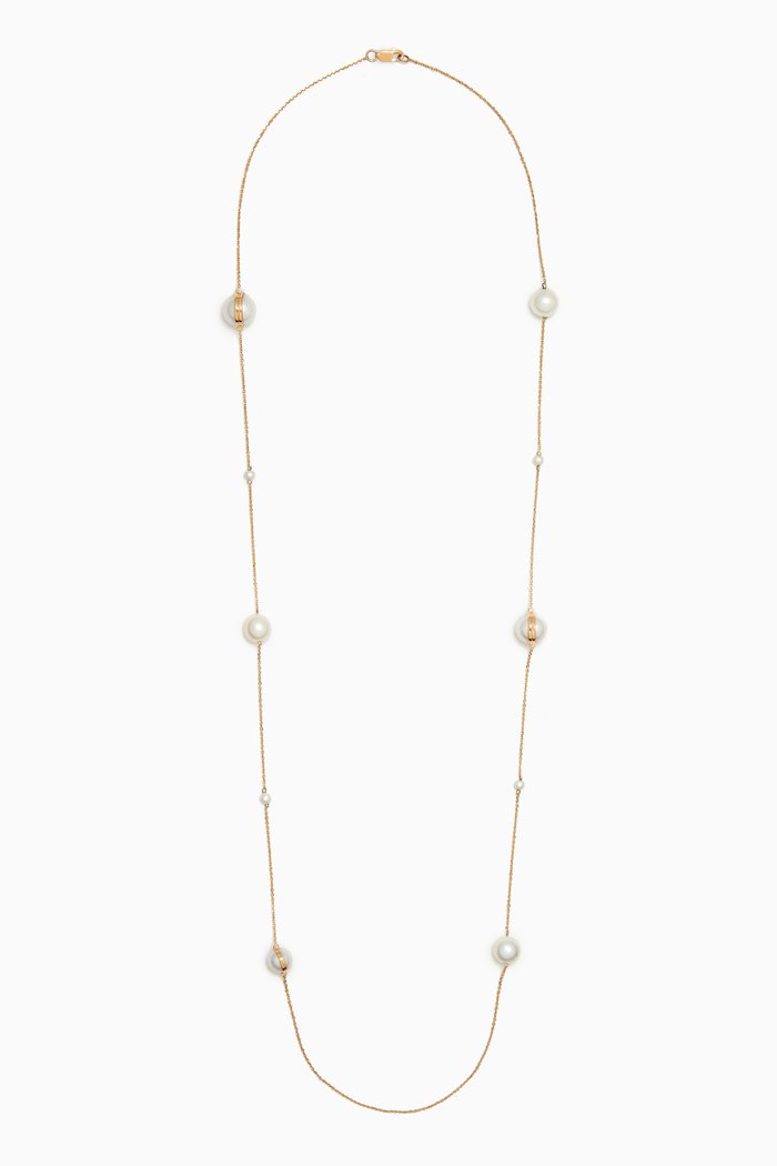 

Kiku Glow Sphere Pearl Long Necklace in 18kt Gold, Yellow