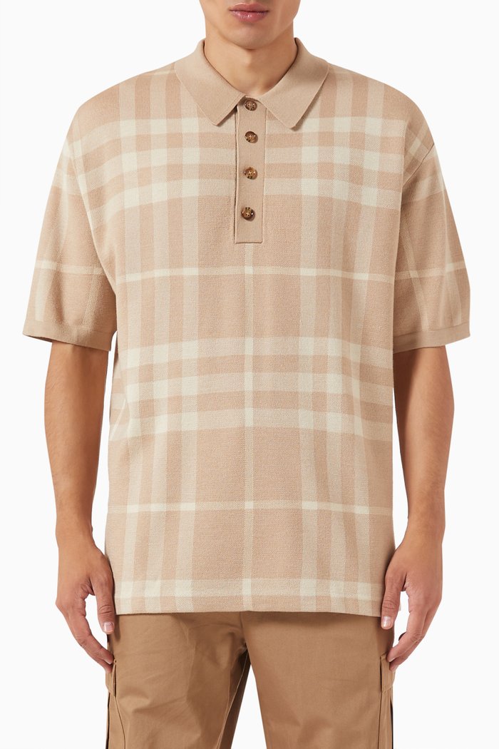 

Wellman Polo Shirt in Wool, Neutral