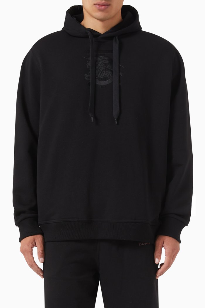 

Titan Hooded Sweatshirt in Cotton Stretch, Black