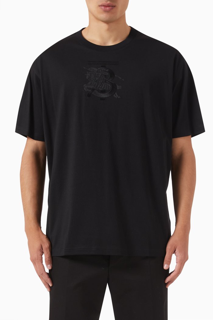 

Tristan T-Shirt in Cotton Stretch, Black