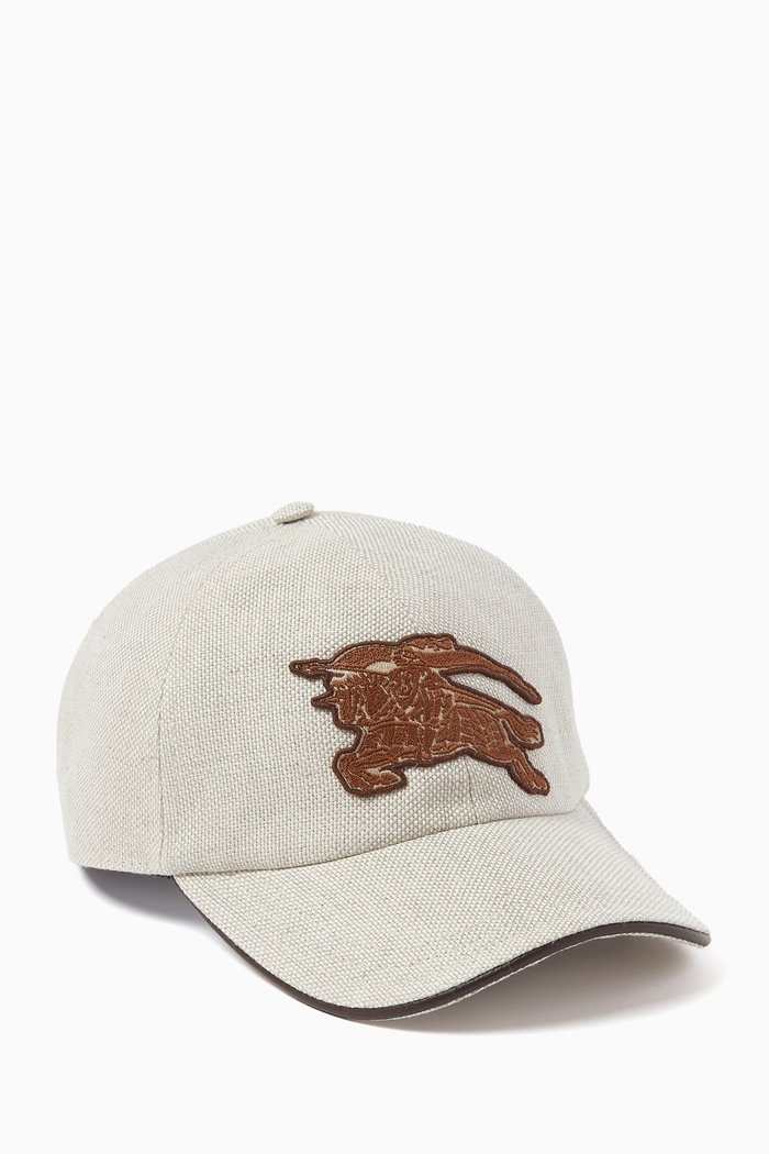 

Appliqué EKD Baseball Cap in Linen, Neutral