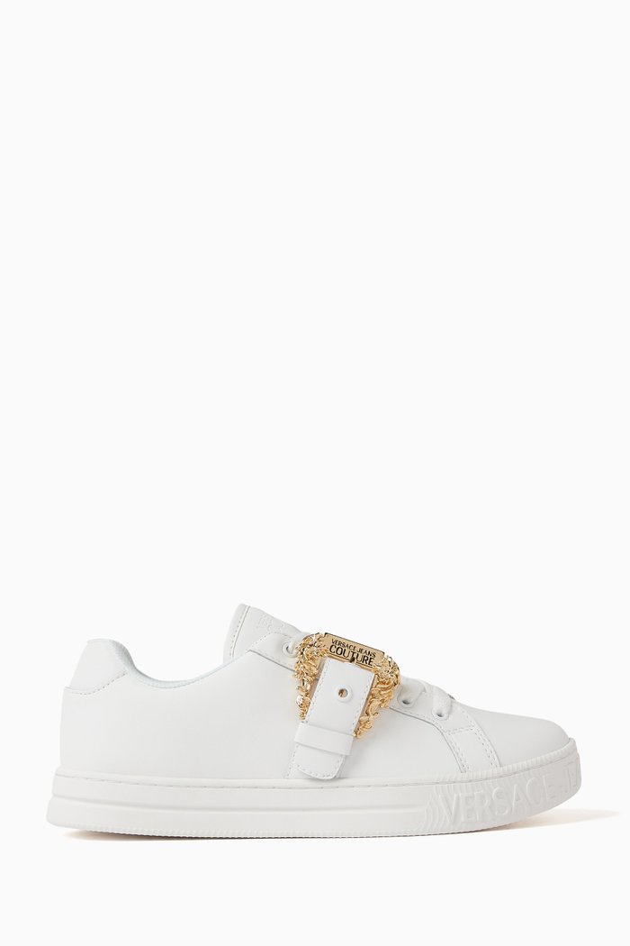 Court Sneakers in Leather, White