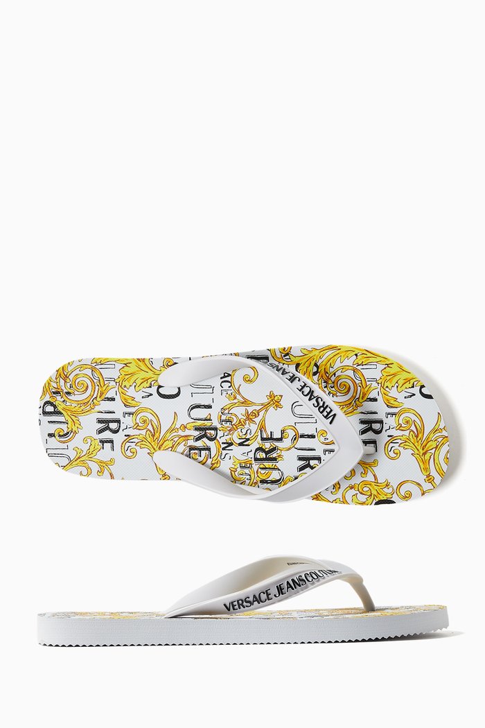 

Logo Flip-flops in Rubber, White