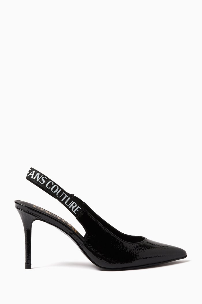 

Scarlett Slingback Pumps in Patent Faux Leather, Black