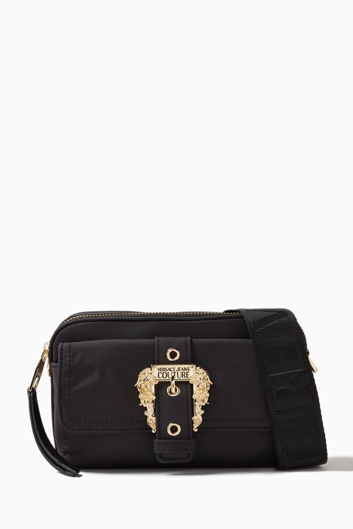

Small Couture 01 Crossbody Bag in Nylon, Black