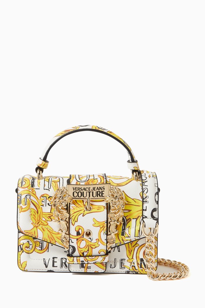 

Medium Couture 01 Crossbody Bag in Leather, White