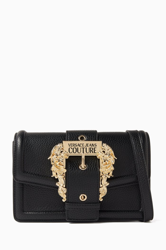 

Small Couture 01 Crossbody Bag in Leather, Black