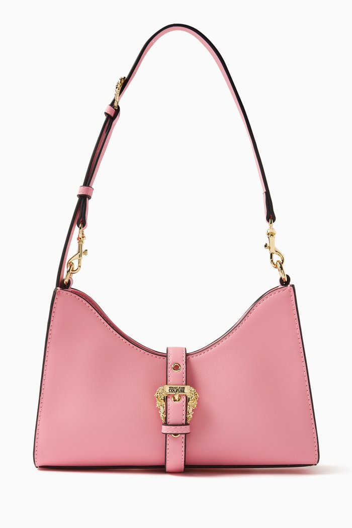 

Small Couture 01 Shoulder Bag in Faux Leather, Pink