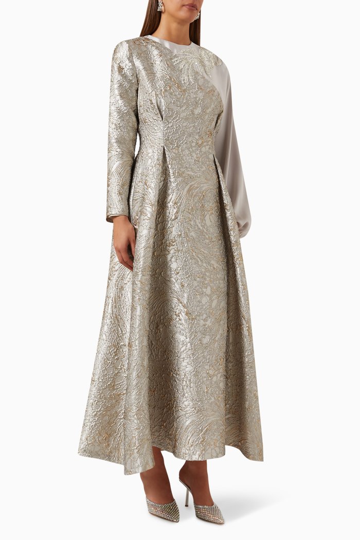 

Celline Asymmetric Midi Dress, Neutral