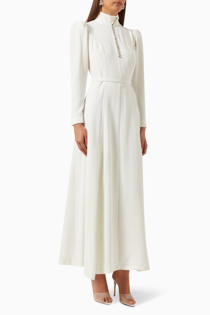 

Carmelita Embellished Midi Dress, Neutral