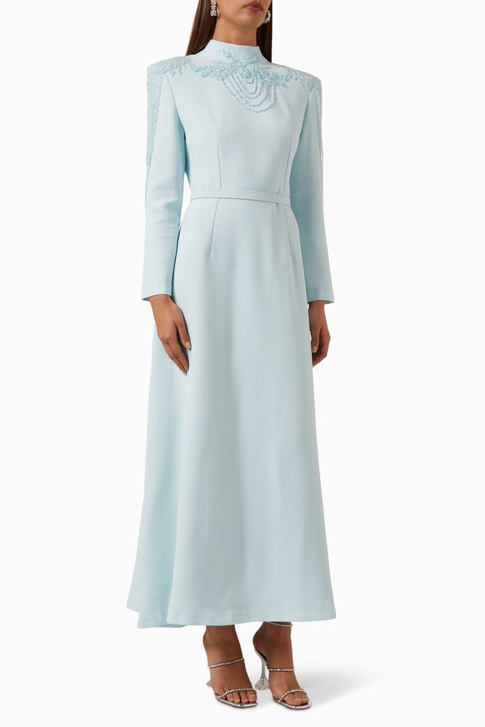 

Zarina Embellished Midi Dress, Blue