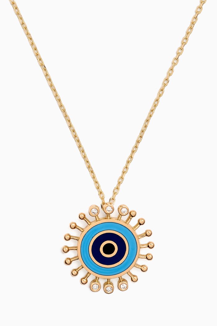 

Wise Eye Diamond Pendant Necklace in 18kt Gold, Yellow