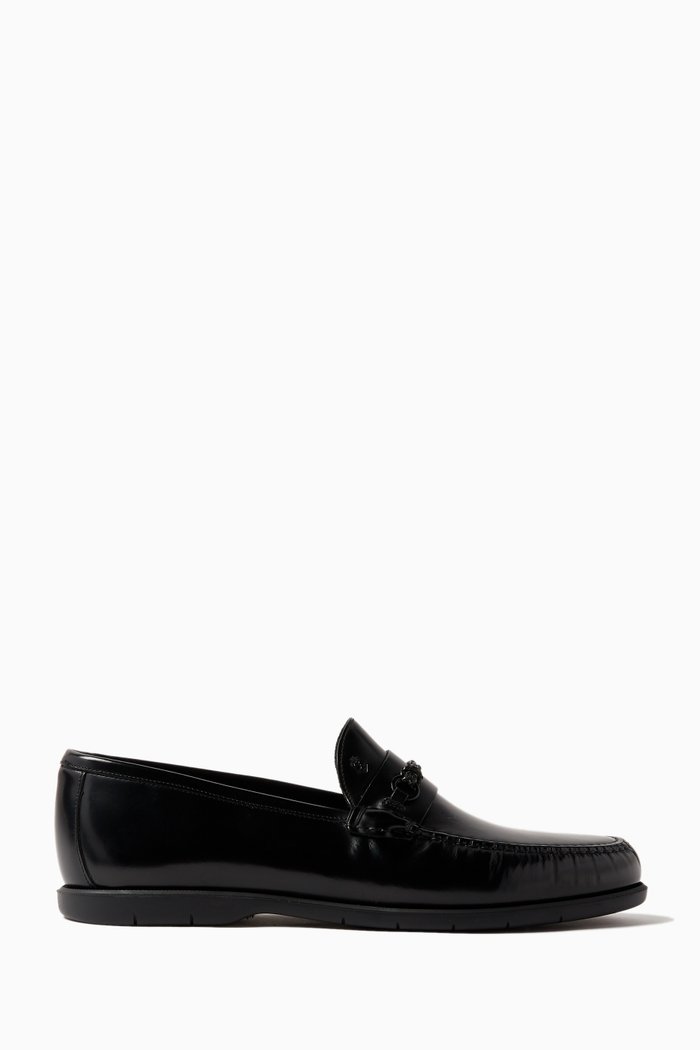 

Solace Loafers in Calf Leather, Black