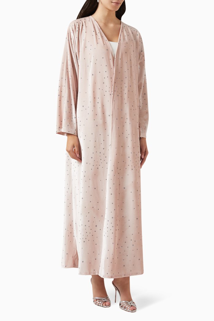 

Velvet Abaya, Pink