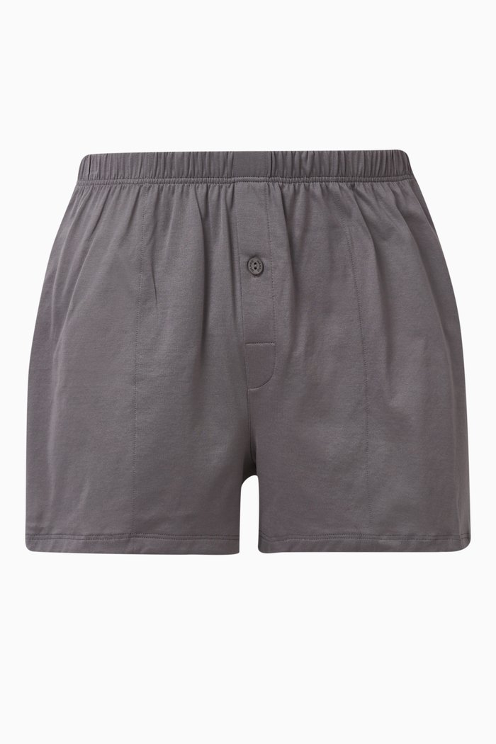 

Sporty Boxers in Cotton Jersey, Grey