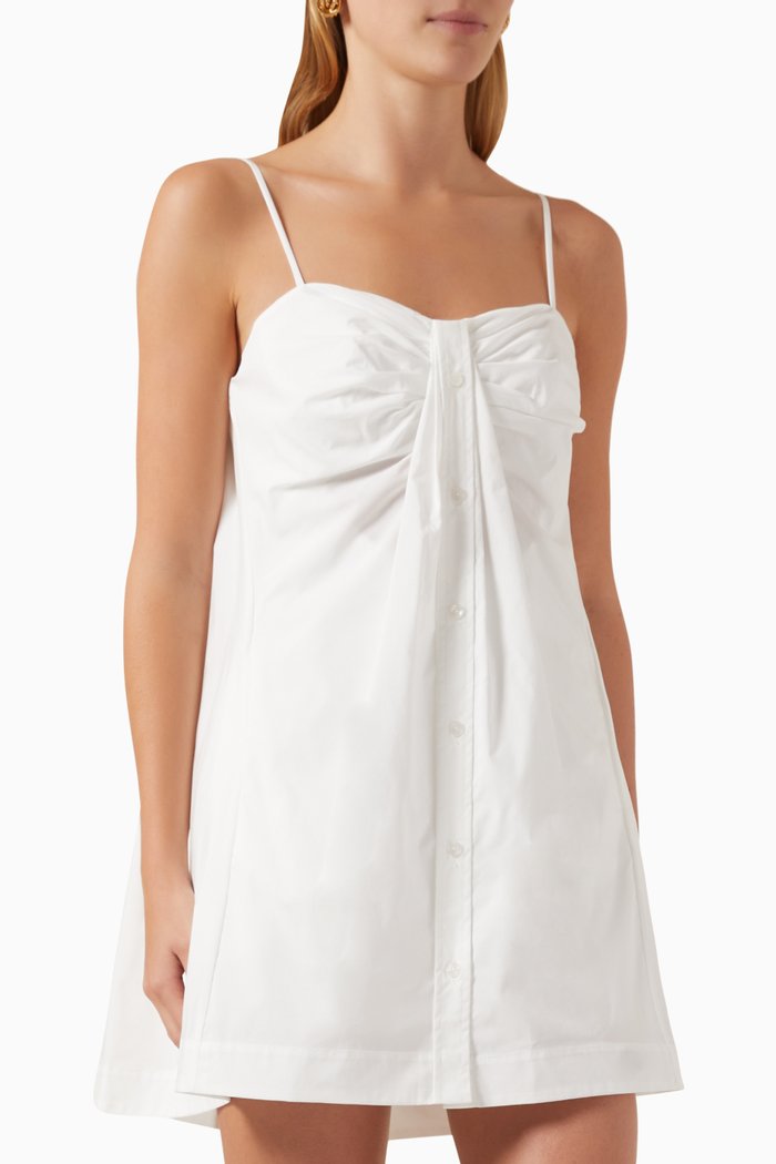 

Kendall Mini Dress in Cotton-poplin, White