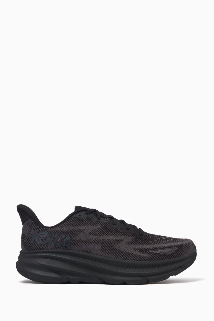 

Clifton 9 Sneakers in Mesh, Black
