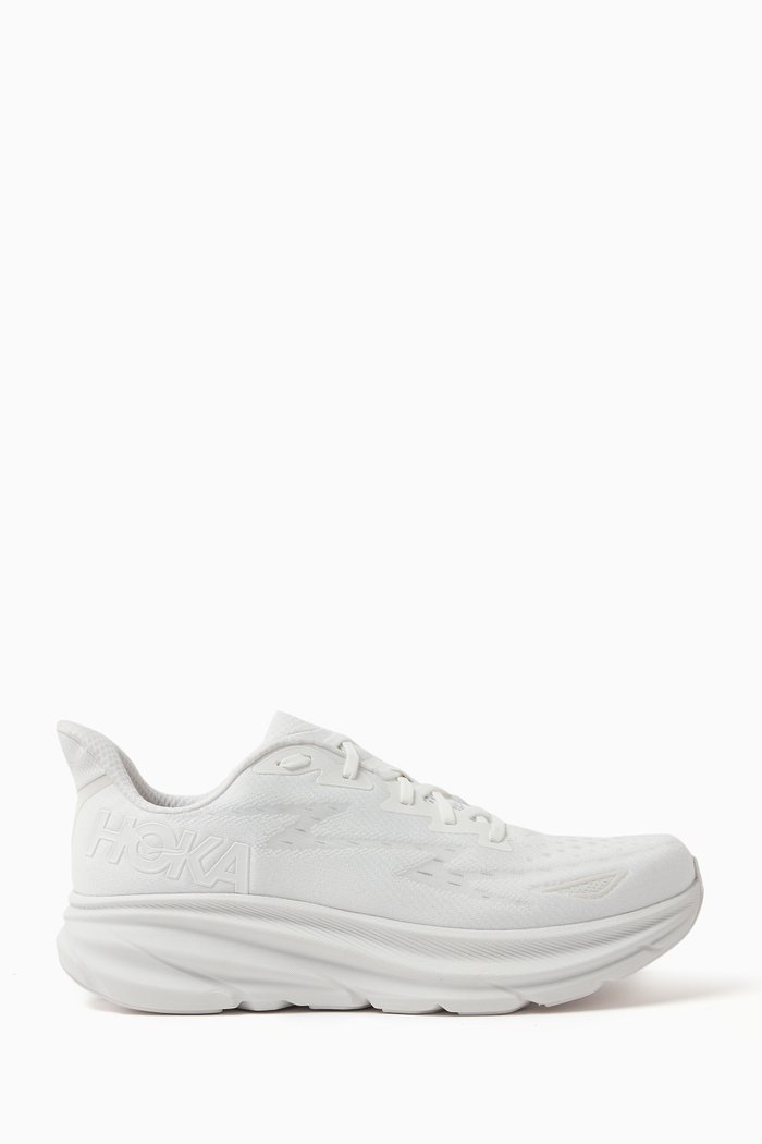 

Clifton 9 Sneakers in Mesh, White