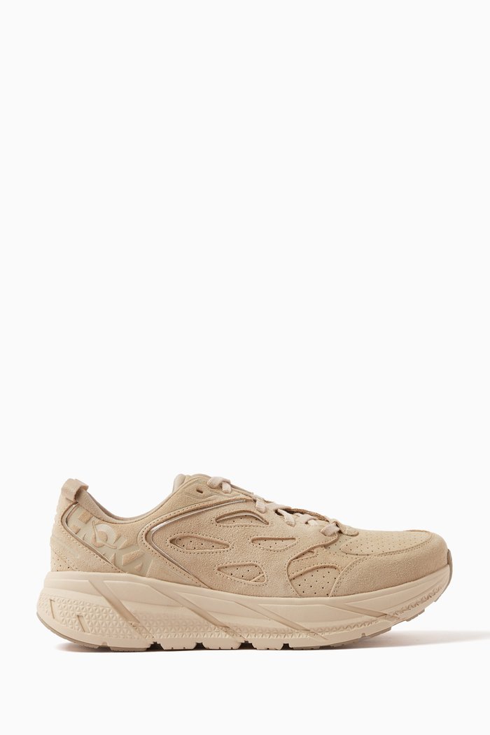 

Clifton L Sneakers in Suede, Neutral
