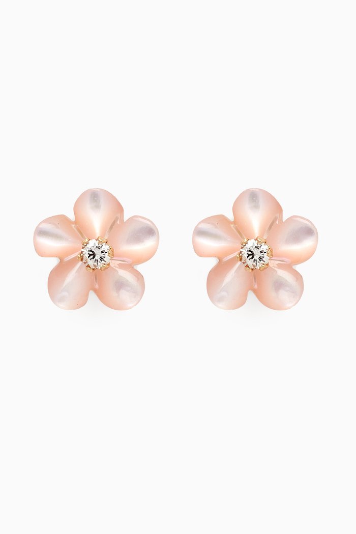 Floral Earrings in 18kt Gold