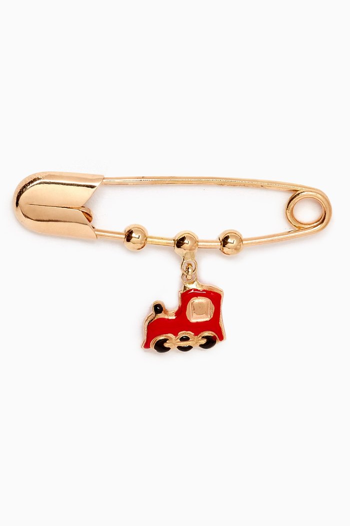

Train Baby Pin in 18kt Gold