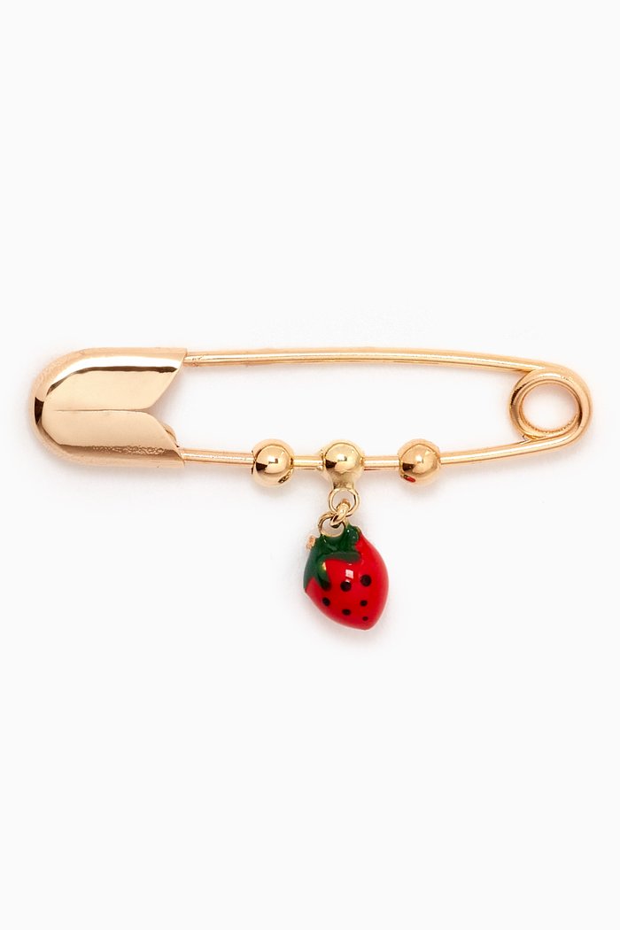 

Strawberry Baby Pin in 18kt Gold