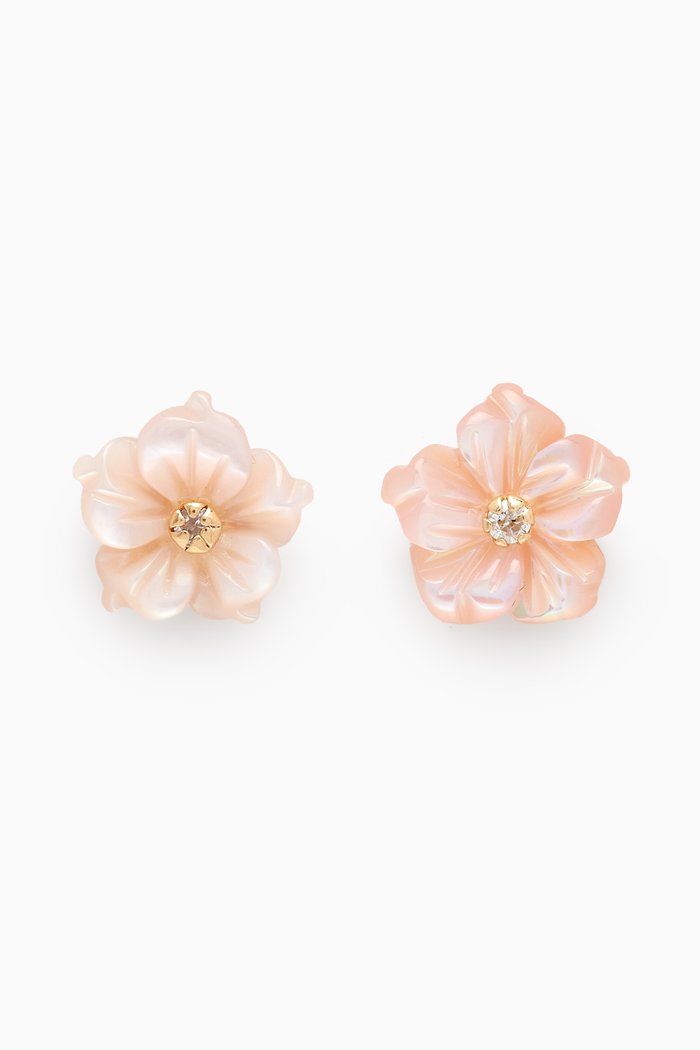 

Floral Diamond Earrings in 18k Gold