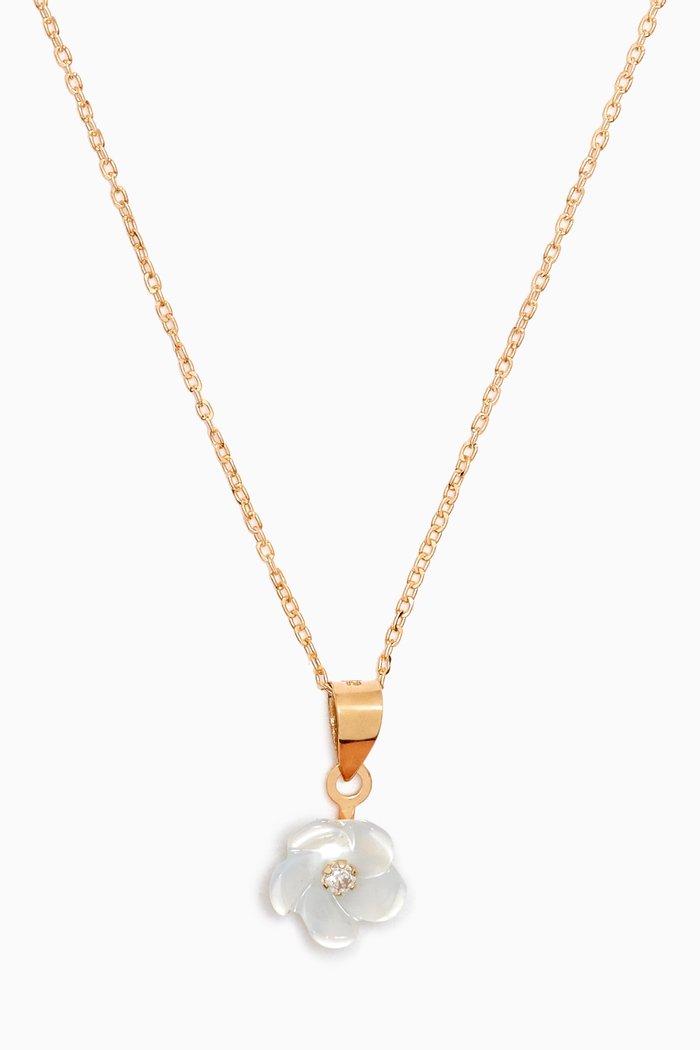 

Flower Diamond Necklace in 18kt Gold