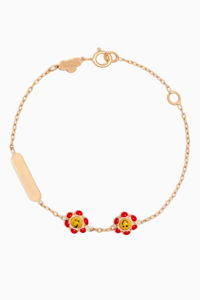 

Smiley Floral Bracelet in 18kt Yellow Gold