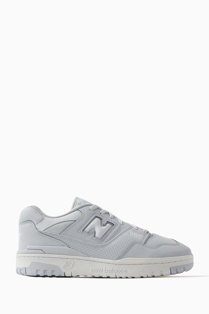 

BB50 Low-top Sneakers in Suede & Leather, Grey