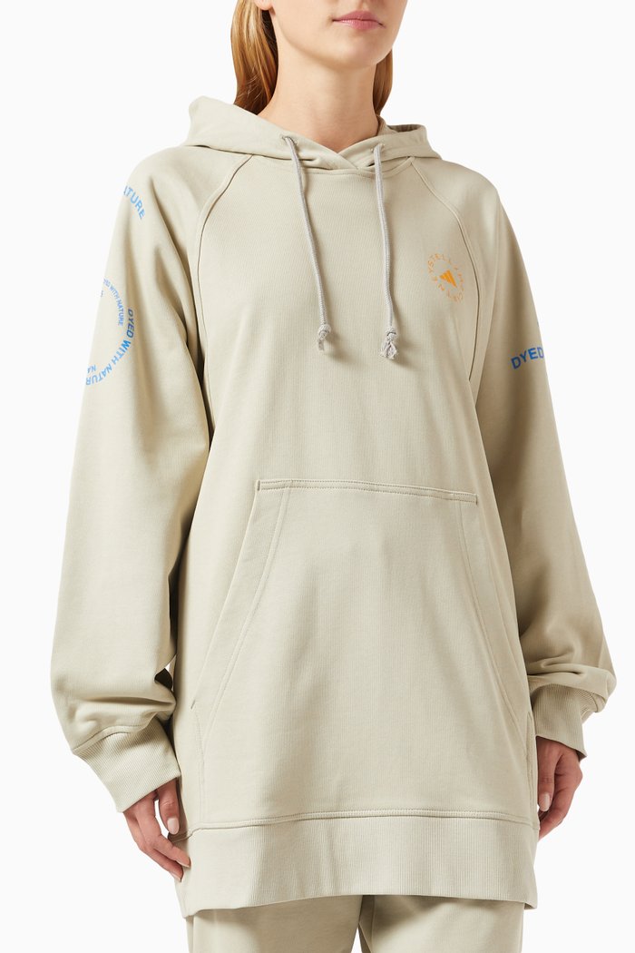 x Stella McCartney Hoodie in Organic Cotton, Green