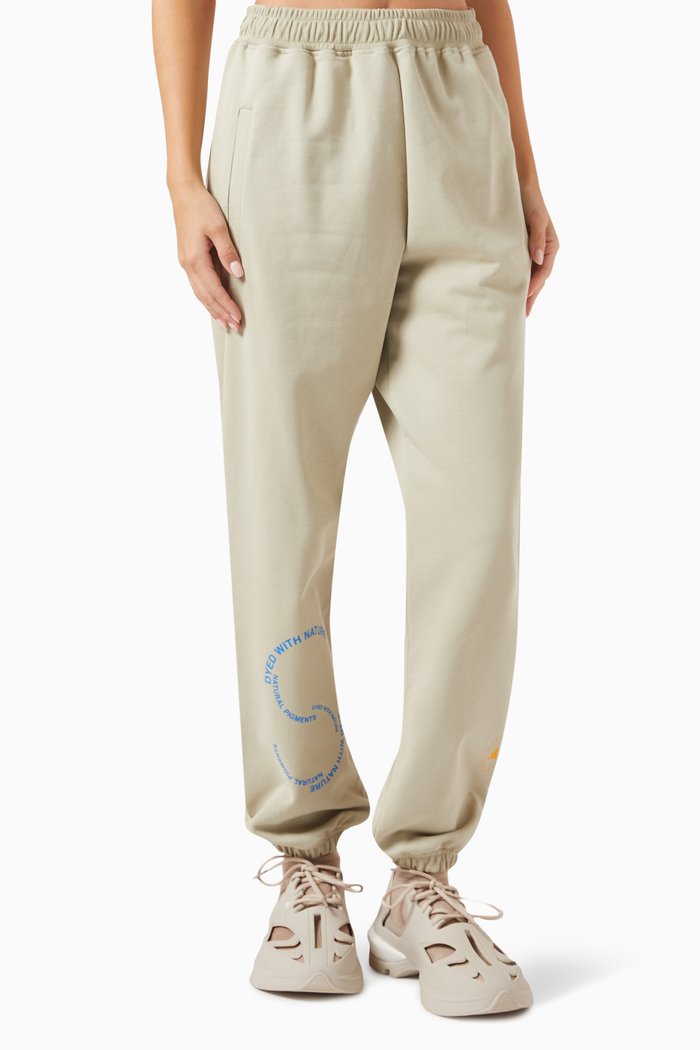 

x Stella McCartney Logo-print Track Pants in Organic Cotton, Green