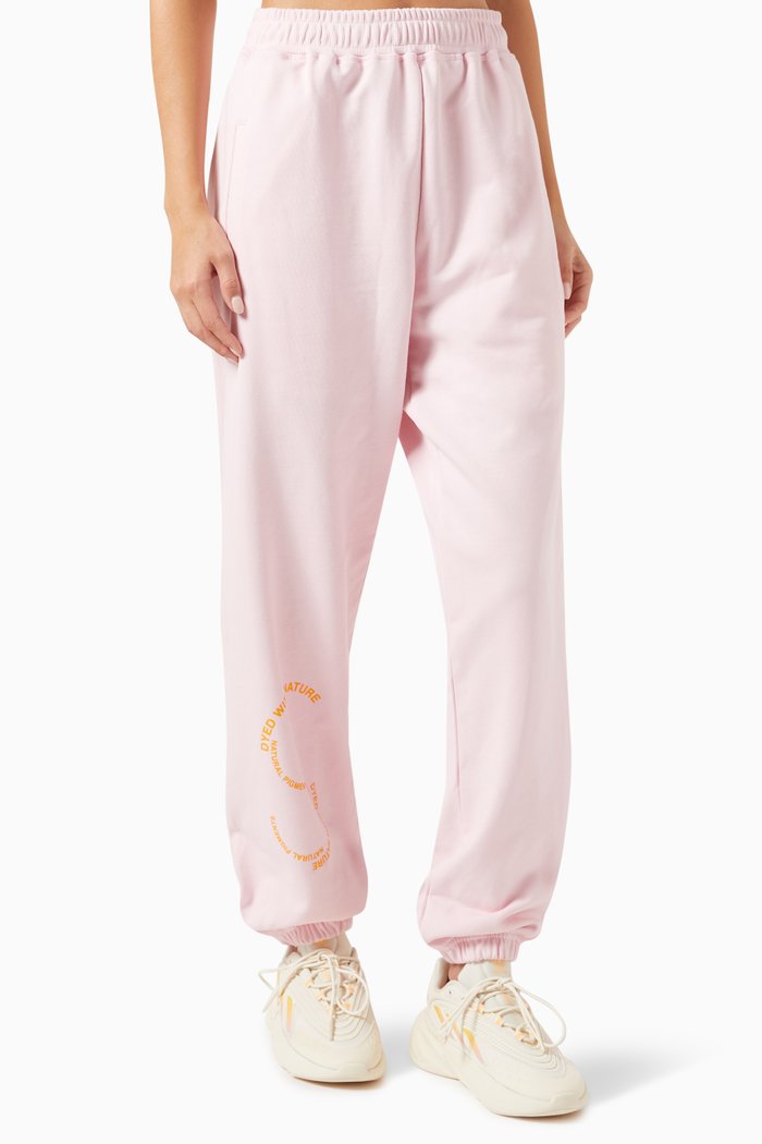 

x Stella McCartney Logo-print Track Pants in Organic Cotton, Pink