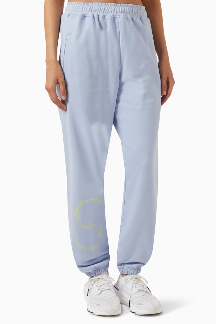 

x Stella McCartney Logo-print Track Pants in Organic Cotton, Blue