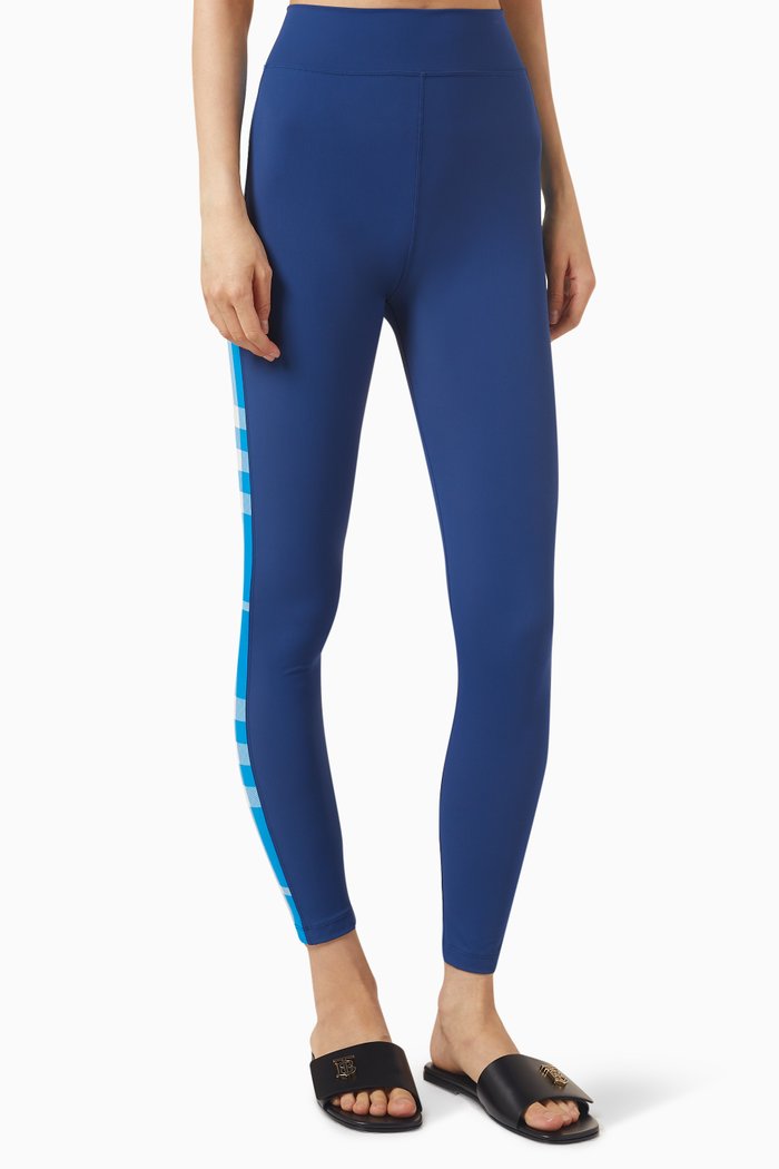 Madden Check Leggings, Blue