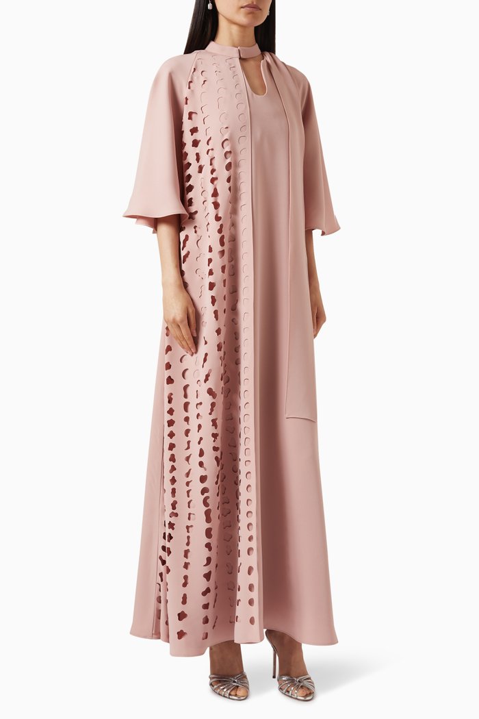 

Leaf Cut-out Kaftan, Pink